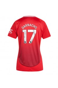 Manchester United Alejandro Garnacho #17 Voetbaltruitje Thuis tenue Dames 2024-25 Korte Mouw